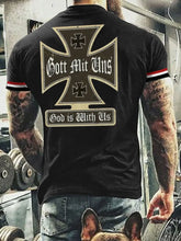 Herren-Biker geboren, um weiß zu sein Gott mit uns T-Shirt zartstils